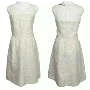 The Limited women's ivory knee length dress with lace detail size 8